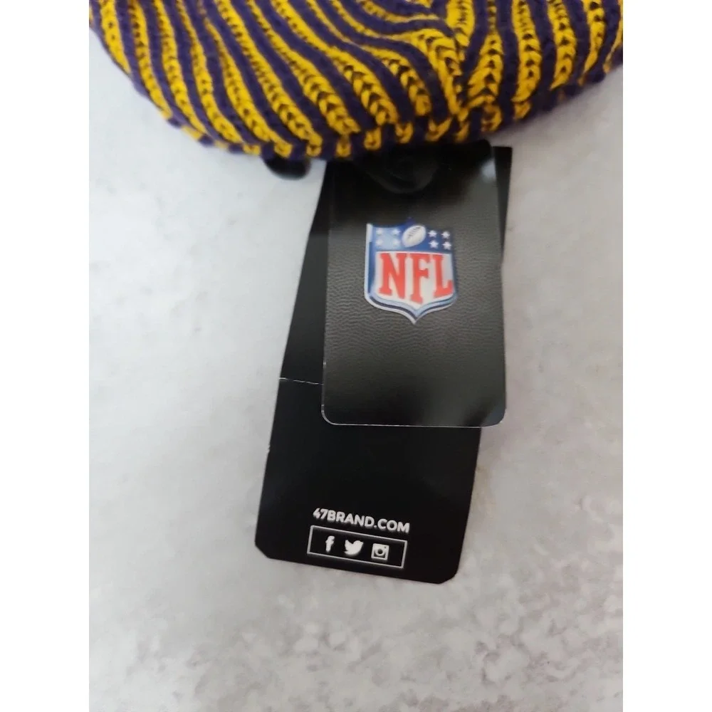 NFL Minnesota Vikings Beanie Cuffed 47 Brand New With Tags